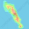 Panaon Island topographic map, elevation, terrain