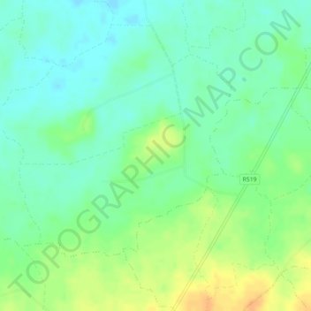 Ballynaguila topographic map, elevation, terrain