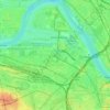 Friedrichstadt topographic map, elevation, terrain
