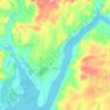 Town of Edinburg topographic map, elevation, terrain