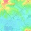 Pusey topographic map, elevation, terrain