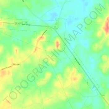 Chester topographic map, elevation, terrain