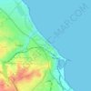 Délégation Sousse Medina topographic map, elevation, terrain
