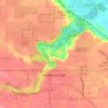 Redwood Falls topographic map, elevation, terrain