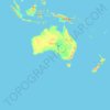 Australia topographic map, elevation, terrain