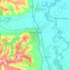 Velika Plana topographic map, elevation, terrain