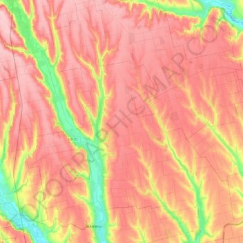 Коноплянська сільська громада topographic map, elevation, terrain