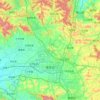Laicheng District topographic map, elevation, terrain
