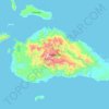 Isla de Obira topographic map, elevation, terrain