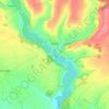 Bulles topographic map, elevation, terrain