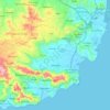 Yabucoa topographic map, elevation, terrain