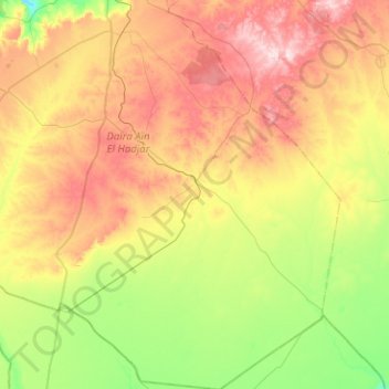 Sidi Ahmed topographic map, elevation, terrain