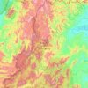 Kayan Mentarang National Park topographic map, elevation, terrain