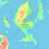 Pangaimotu topographic map, elevation, terrain