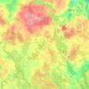 gmina Morąg topographic map, elevation, terrain