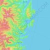 Yamada topographic map, elevation, terrain