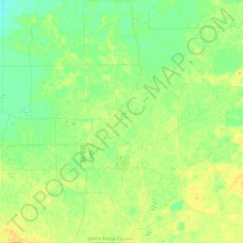 Kalangadoo topographic map, elevation, terrain