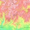 Weminuche Wilderness topographic map, elevation, terrain