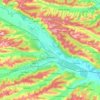 Strehaia topographic map, elevation, terrain