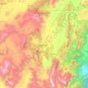 Korkuteli topographic map, elevation, terrain