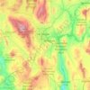 Condado de Clark topographic map, elevation, terrain