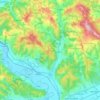 Cășeiu topographic map, elevation, terrain