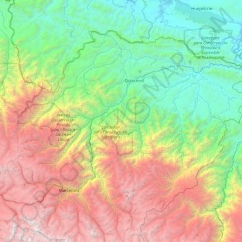 Camanti topographic map, elevation, terrain