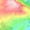 Ngandong topographic map, elevation, terrain