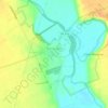 Darbyville topographic map, elevation, terrain