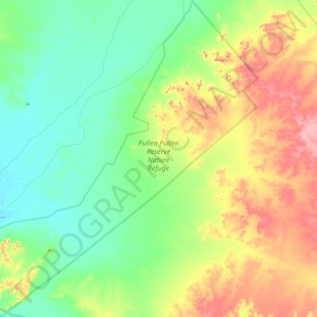 Pullen Pullen Nature Refuge topographic map, elevation, terrain