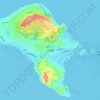 Kume Island topographic map, elevation, terrain