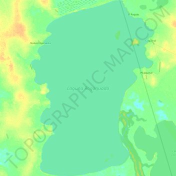 Laguna Rogaguado topographic map, elevation, terrain