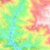 Likhu topographic map, elevation, terrain