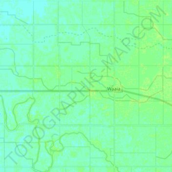 Waaia topographic map, elevation, terrain