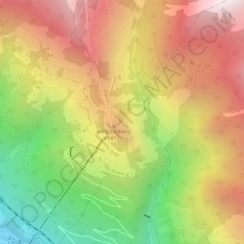 9814 topographic map, elevation, terrain