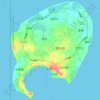 Weizhou Island topographic map, elevation, terrain