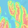 Grýtubakkahreppur topographic map, elevation, terrain