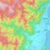 銅門村 topographic map, elevation, terrain