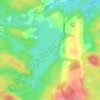 Denbigh Lake topographic map, elevation, terrain