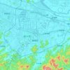 Yuecheng District topographic map, elevation, terrain