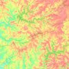 Grayson County topographic map, elevation, terrain