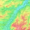 Brussel topographic map, elevation, terrain