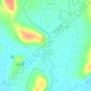 Marton topographic map, elevation, terrain