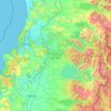 Regione di Los Ríos topographic map, elevation, terrain