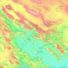 Marvdasht County topographic map, elevation, terrain