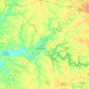 Spencer County topographic map, elevation, terrain