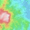 City of Hobart topographic map, elevation, terrain