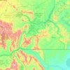 Isingiro topographic map, elevation, terrain