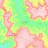 Várzea Grande topographic map, elevation, terrain