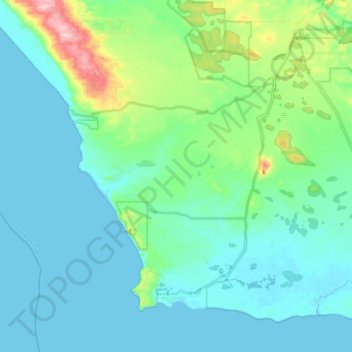 Windy Harbour topographic map, elevation, terrain